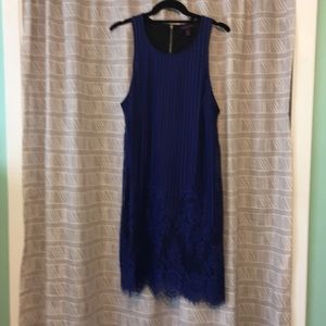 Blue lace dress